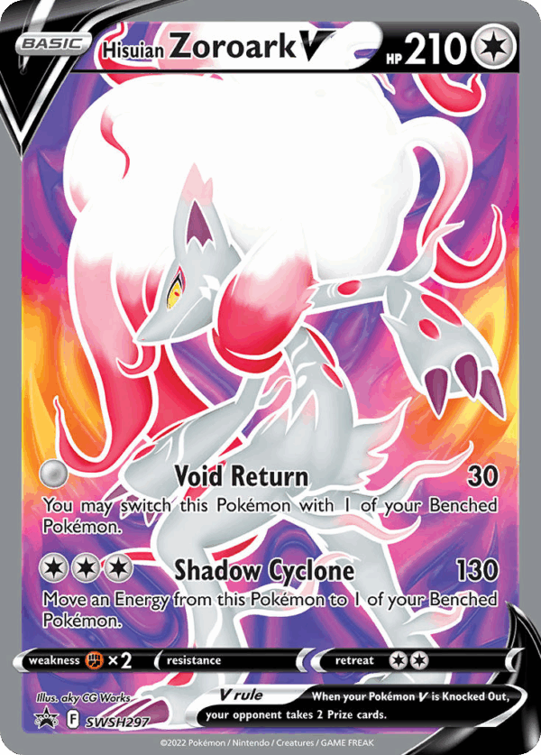 Hisuian Zoroark V - SWSH Black Star Promos - SWSH297/307