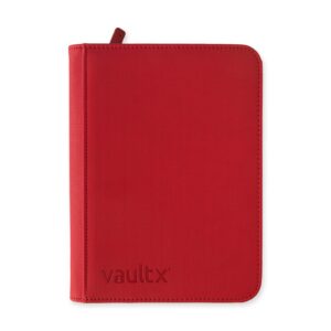 Vault X Exo-Tec 4-Pocket Zip Binder - Fire Red