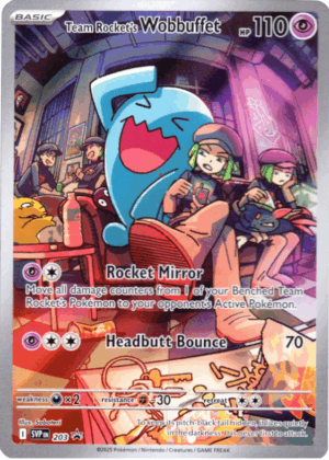 Team Rocket's Wobbuffet - Scarlet & Violet Black Star Promos - SVP 203 (Unsealed)
