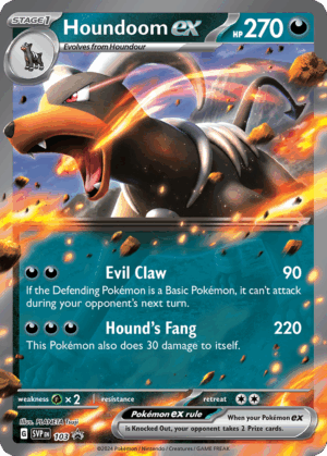 Houndoom ex - Scarlet & Violet Black Star Promos - 103/165