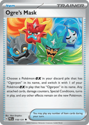 Ogre's Mask - Prismatic Evolutions - 118/131 (Poke Ball Reverse Holo)