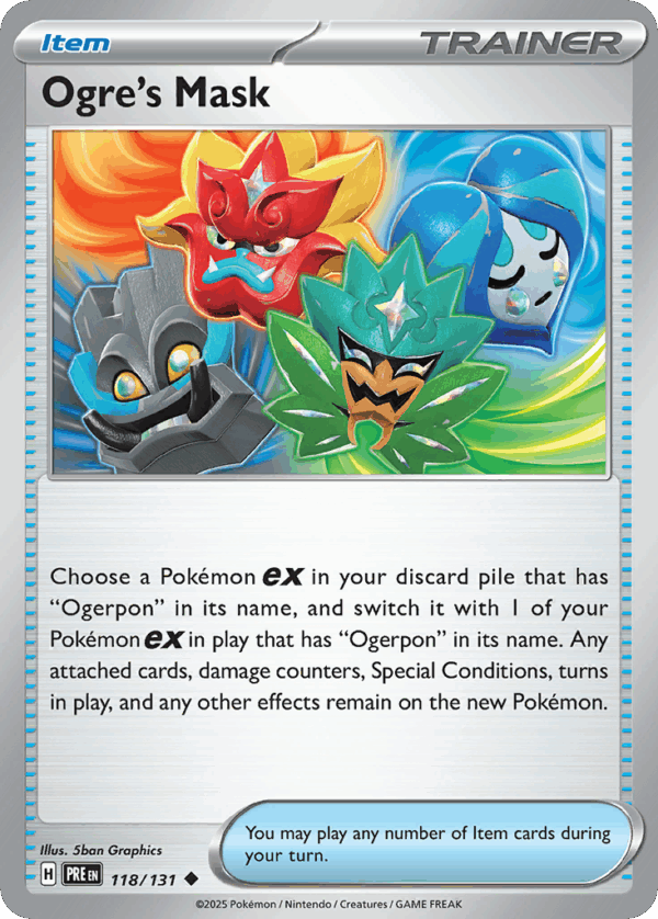 Ogre's Mask - Prismatic Evolutions - 118/131 (Poke Ball Reverse Holo)
