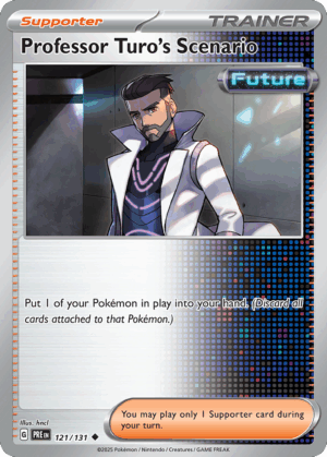Professor Turo's Scenario - Prismatic Evolutions - 121/131 (Poke Ball Reverse Holo)