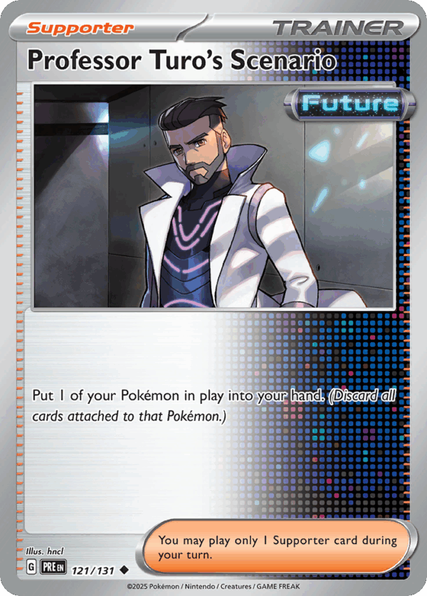 Professor Turo's Scenario - Prismatic Evolutions - 121/131 (Poke Ball Reverse Holo)