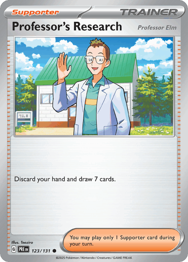 Professor's Research - Prismatic Evolutions - 123/131 (Poke Ball Reverse Holo)