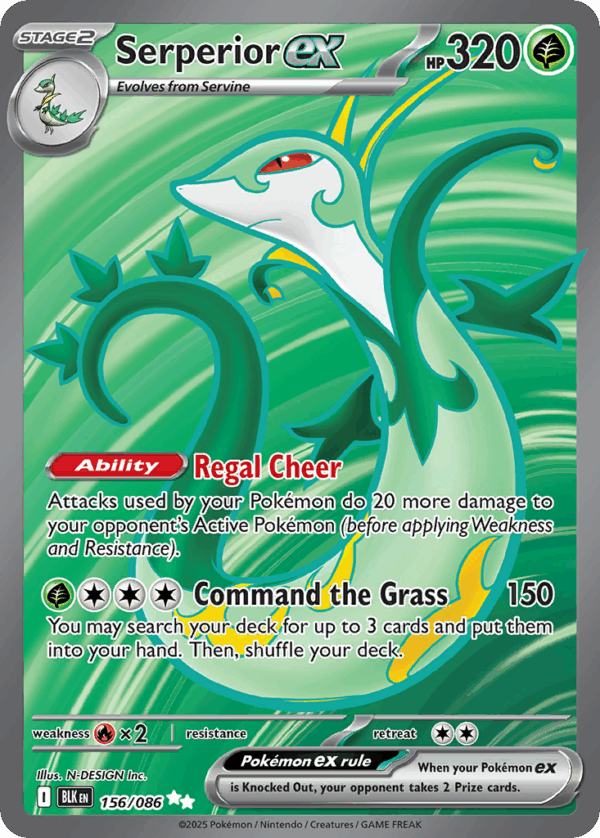 Serperior ex - Black Bolt - 156/086