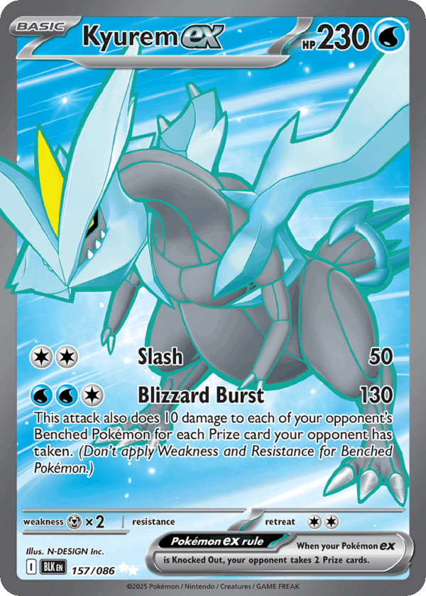 Kyurem ex - Black Bolt - 157/086