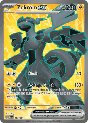 Zekrom ex - Black Bolt - 158/086