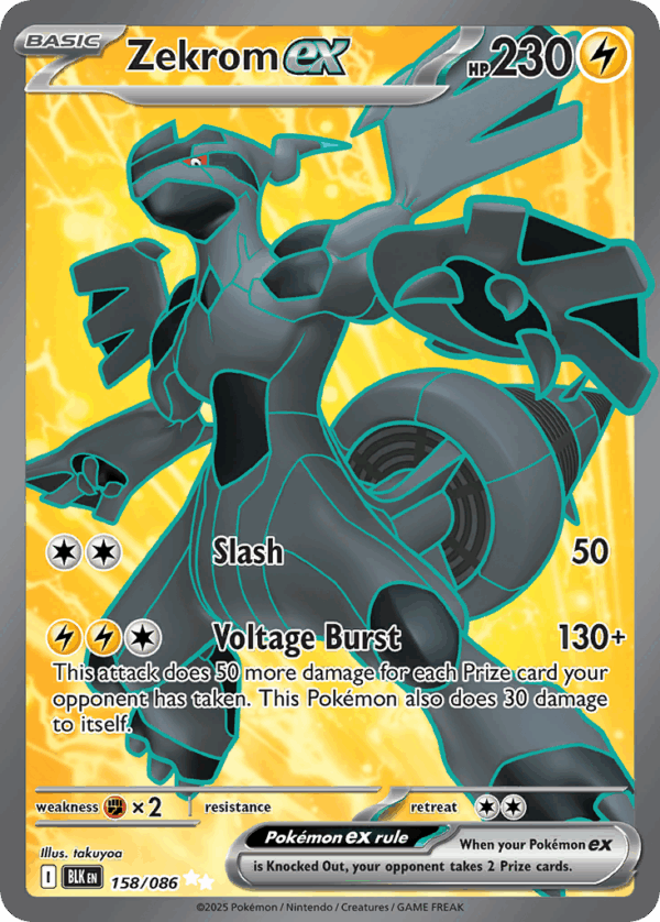 Zekrom ex - Black Bolt - 158/086