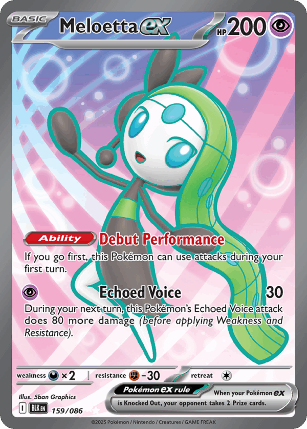 Meloetta ex - Black Bolt - 159/086