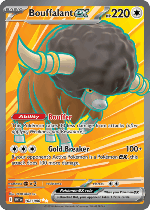 Bouffalant ex - White Flare - 162/086