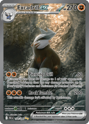 Excadrill ex - Black Bolt - 168/086