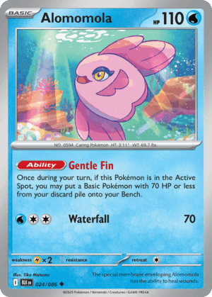 Alomomola - Black Bolt - 24/86 (Poke Ball Reverse Holo)