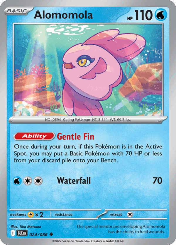 Alomomola - Black Bolt - 24/86 (Poke Ball Reverse Holo)
