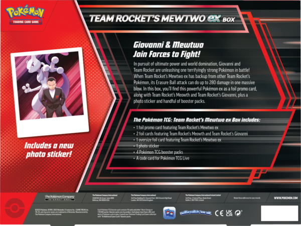 Pokémon TCG: Team Rocket's Mewtwo ex Box - Image 2