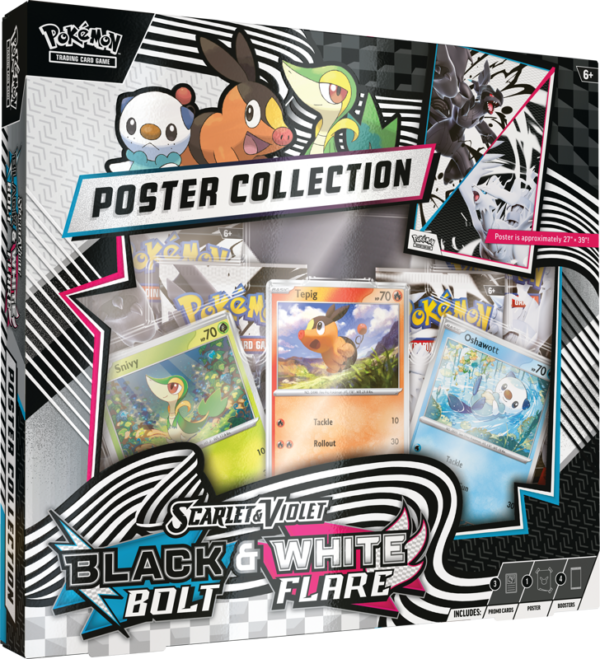 Pokémon TCG Black Bolt & White Flare Unova Poster Collection - Image 3