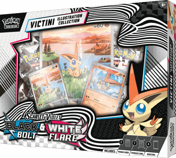 Pokémon TCG Black Bolt & White Flare Victini Illustration Collection - Image 2