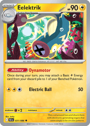 Eelektrik - Black Bolt - 031/086 (Master Ball Reverse Holo)