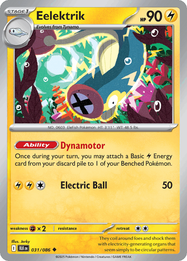 Eelektrik - Black Bolt - 031/086 (Master Ball Reverse Holo)