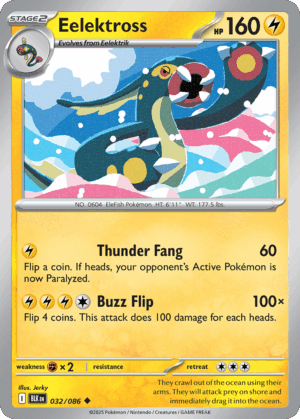 Eelektross - Black Bolt - 032/086 (Master Ball Reverse Holo)
