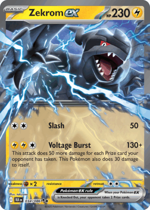 Zekrom ex - Black Bolt - 034/086