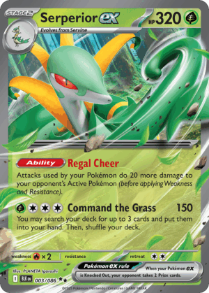Serperior ex - Black Bolt - 003/086