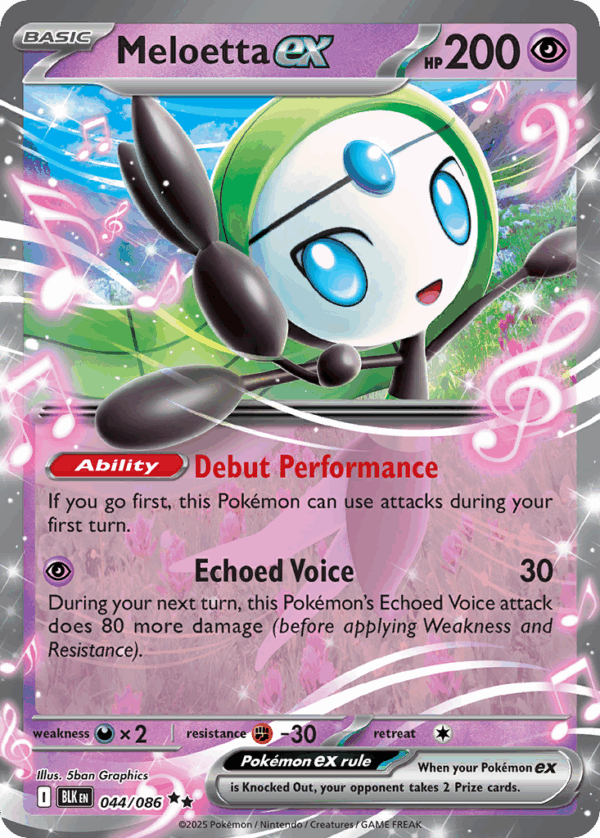 Meloetta ex - Black Bolt - 044/086