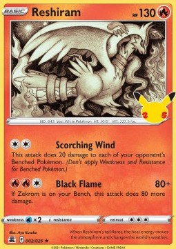 Reshiram 002/025 (Celebrations)