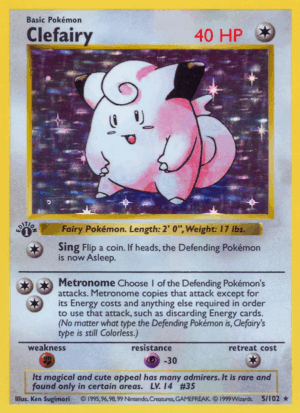 Clefairy - Base - 5/102 - Unlimited (HP)