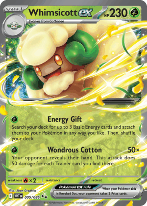 Whimsicott ex - White Flare - 005/086