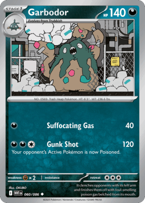 Garbodor - White Flare - 060/086 (Poké Ball Reverse Holo)