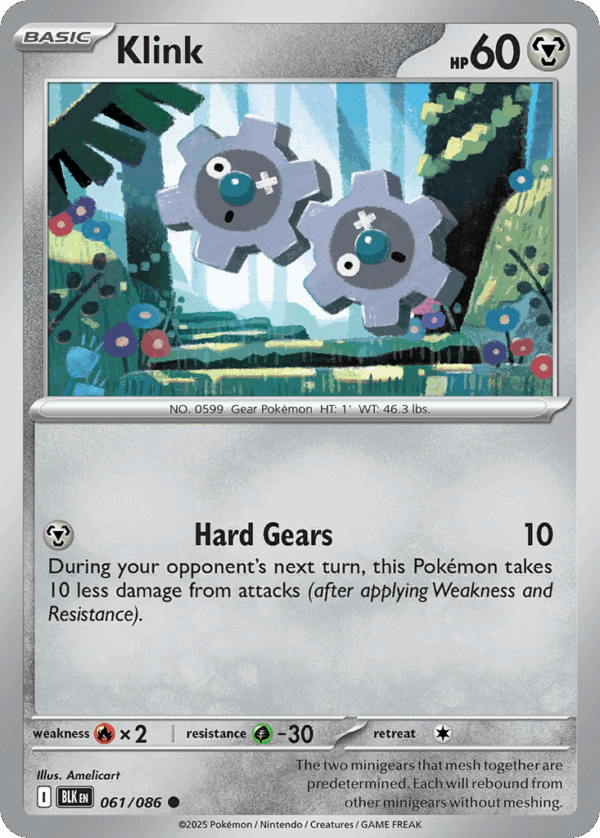 Klink - Black Bolt - 061/086 (Master Ball Reverse Holo)