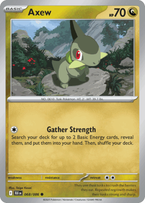 Axew - Black Bolt - 068/086 (Poké Ball Reverse Holo)