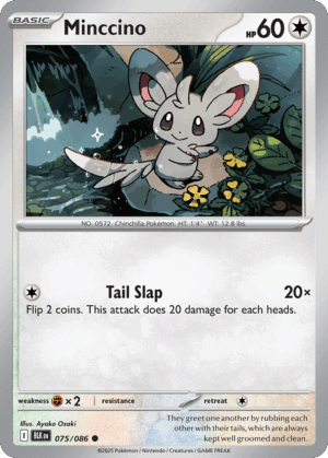 Minccino - Black Bolt - 75/86 (Poke Ball Reverse Holo)
