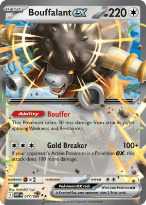 Bouffalant ex - White Flare - 077/086