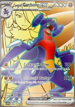 Cynthia's Garchomp ex - Scarlet & Violet Black Star Promos - 204 (Unsealed)