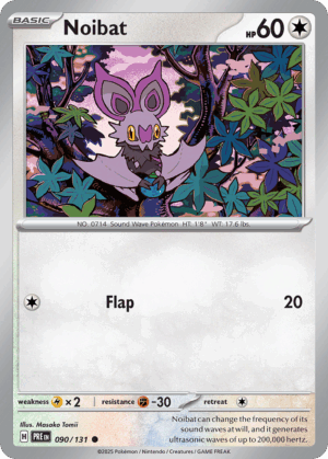 Noibat - Prismatic Evolutions - 90/131 (Poke Ball Reverse Holo)