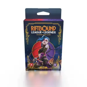 The box for the Riftbound: League of Legends TCG – Jinx Champions Battle Deck.