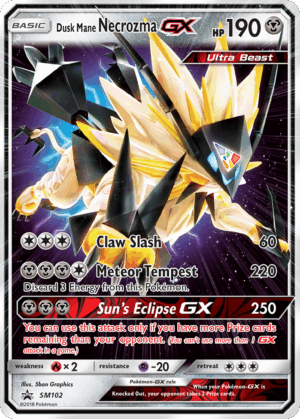 Dusk Mane Necrozma-GX - SM Black Star Promos - SM102/248 (NM)