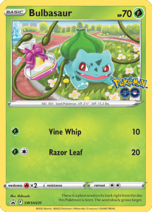Bulbasaur - SWSH Black Star Promos - SWSH231/307