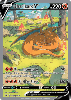 Charizard V - SWSH Black Star Promos - SWSH260/307 (Unsealed)