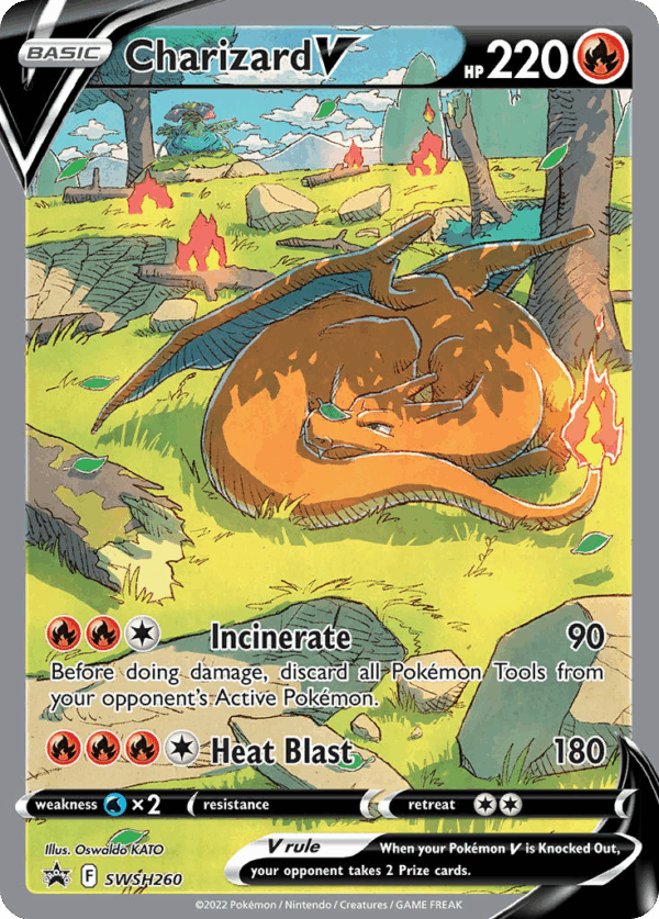 Charizard V - SWSH Black Star Promos - SWSH260/307 (Unsealed)
