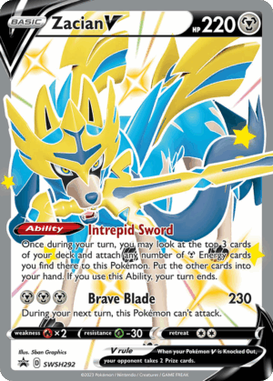 Zacian V - SWSH Black Star Promos - SWSH292