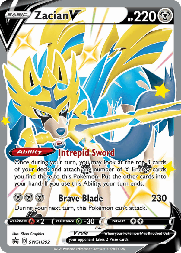 Zacian V - SWSH Black Star Promos - SWSH292