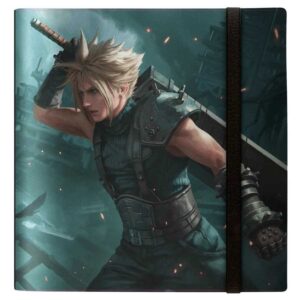 The Ultra Pro 12-Pocket Eclipse Final Fantasy Pro-Binder, featuring dramatic artwork on its padded black leatherette cover.