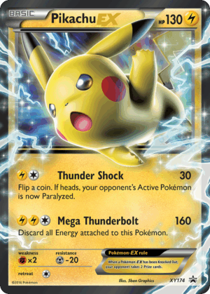 Pikachu-EX - XY Black Star Promos - XY174/211 (MP)