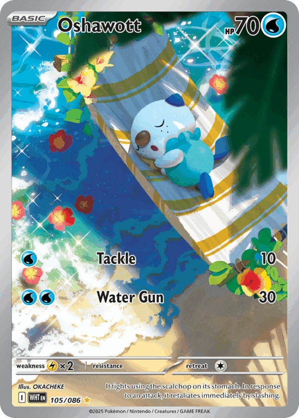 Oshawott - White Flare - 105/086