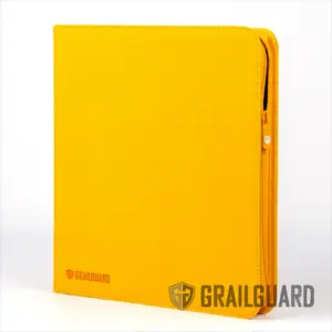 Grailguard Premium 12 Pocket Binder - Yellow