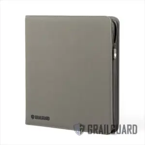 Grailguard Premium 12 Pocket Binder - Gunmetal Grey