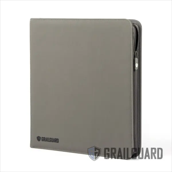 Grailguard Premium 12 Pocket Binder - Gunmetal Grey